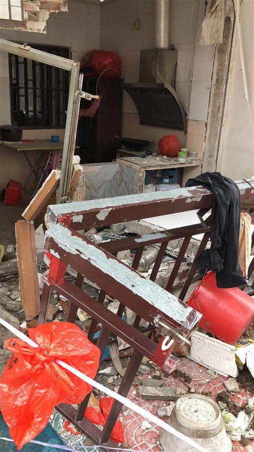 煤气管道爆炸,