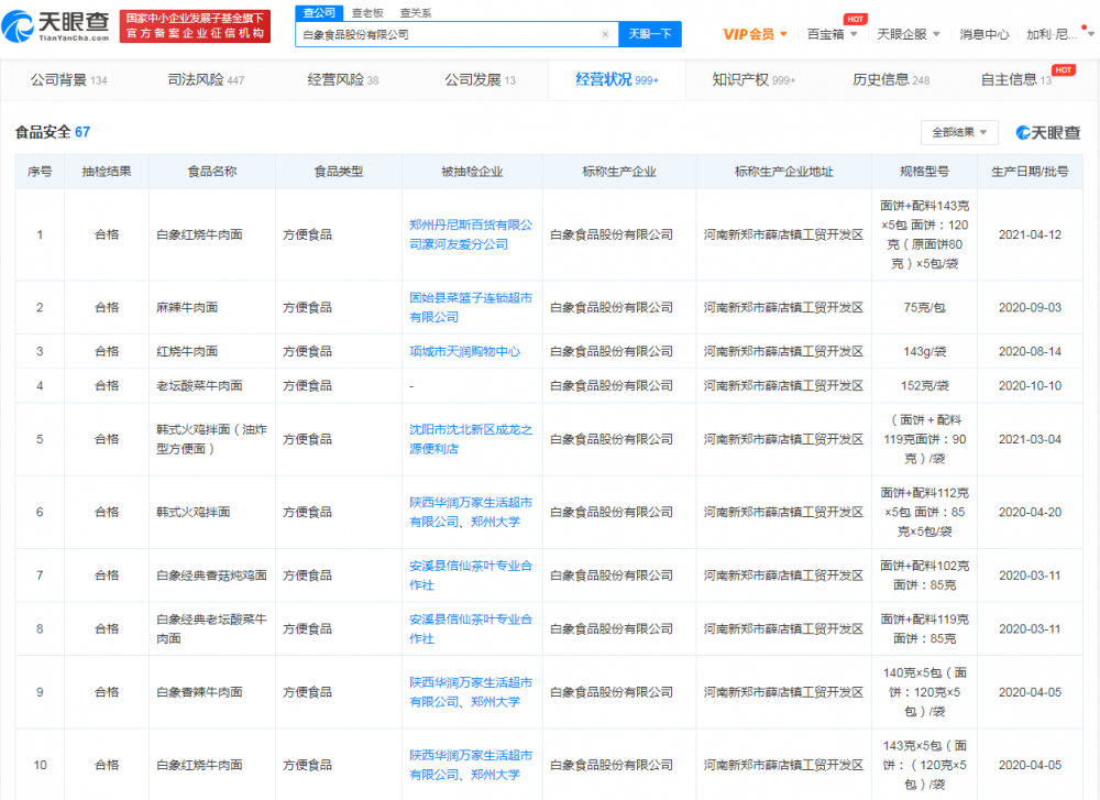 白象方便面卖断了货，店铺公告：吃多少买多少别浪费