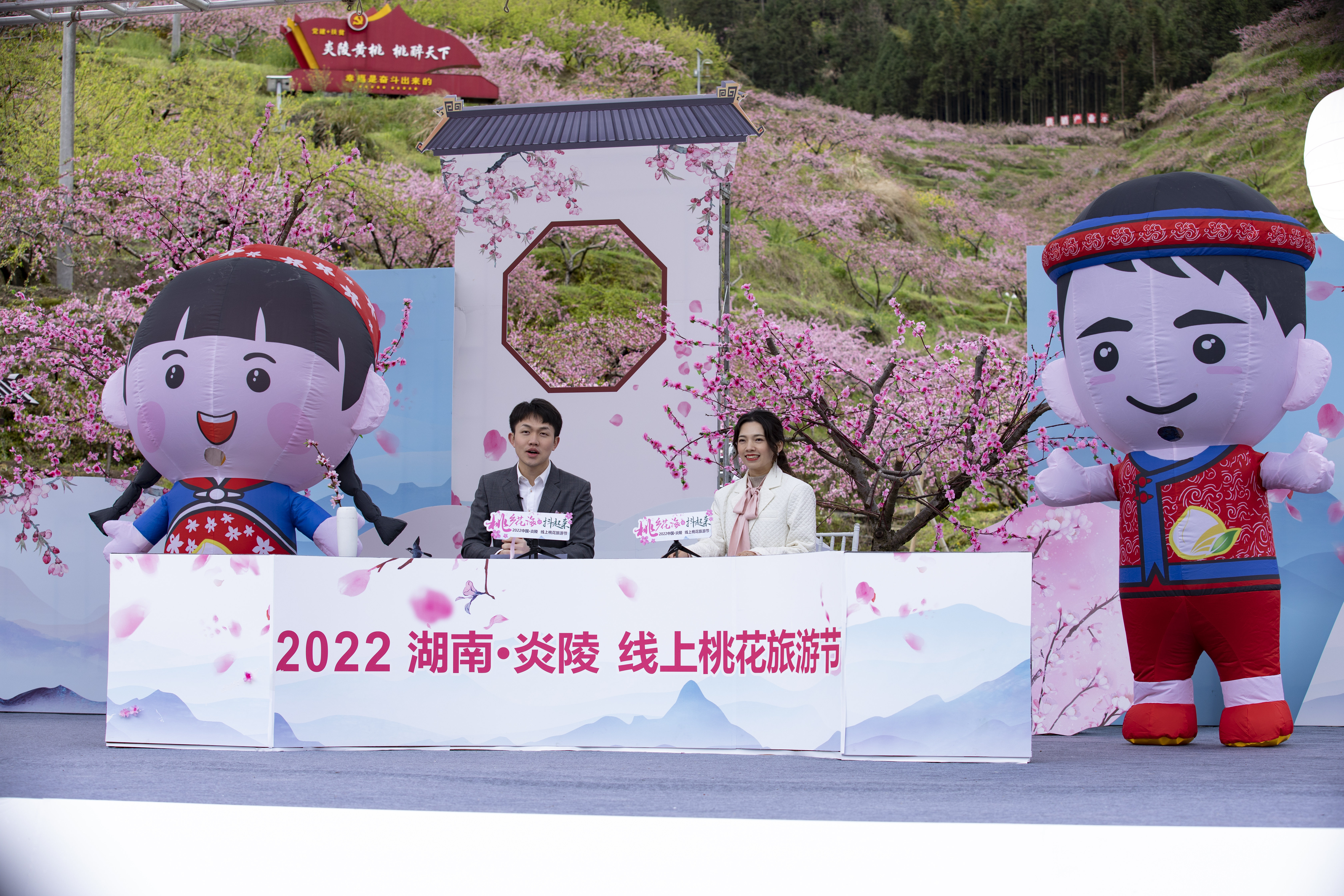 炎陵线上桃花旅游节启动，1500万网友在直播间“云赏花”