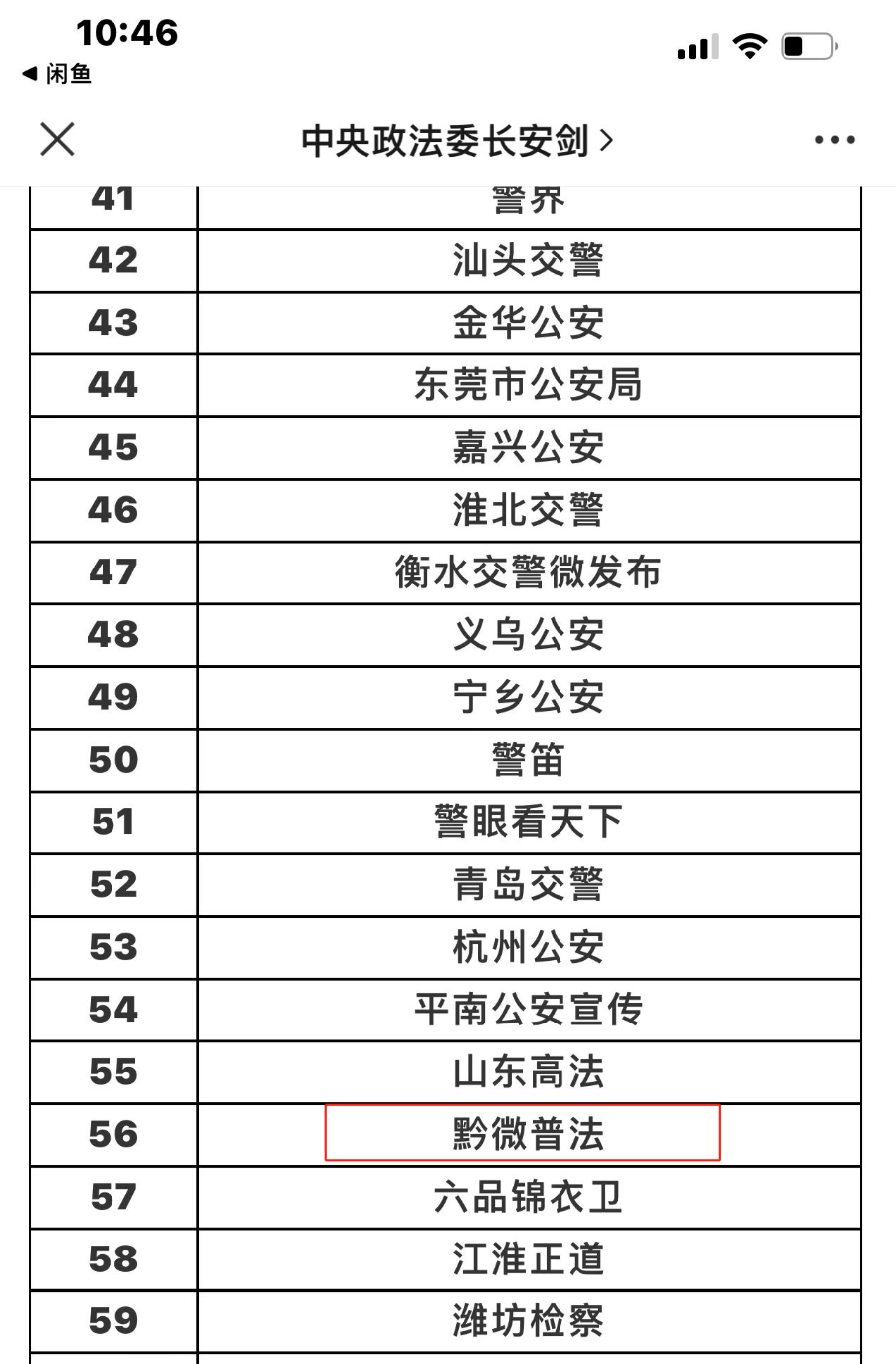 黔微普法关注公众号（黔微普法app）