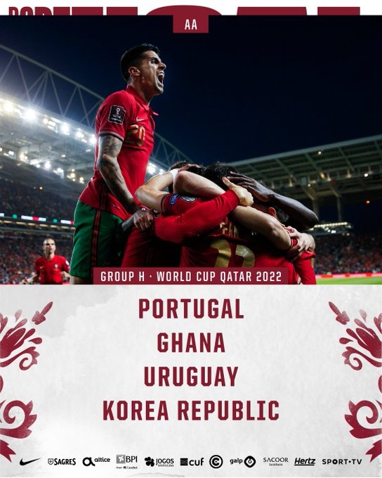 复仇战？葡萄牙与乌拉圭同组，上届八分之一决赛前者遭后者淘汰