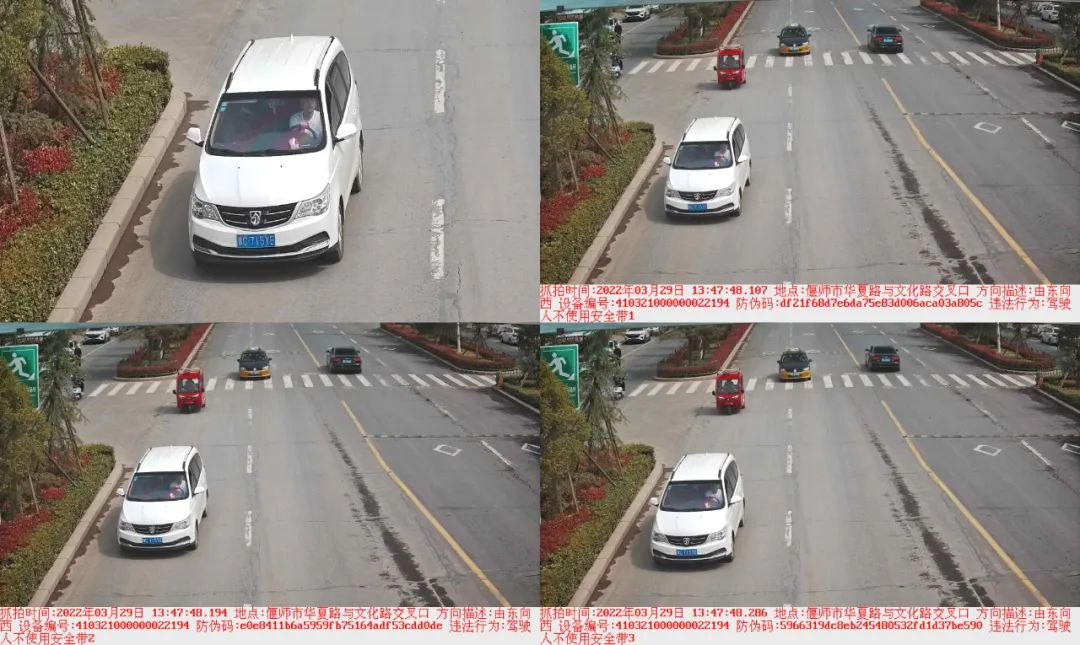 曝光台丨安全带是生命带 偃师交警曝光不系安全带违法车辆