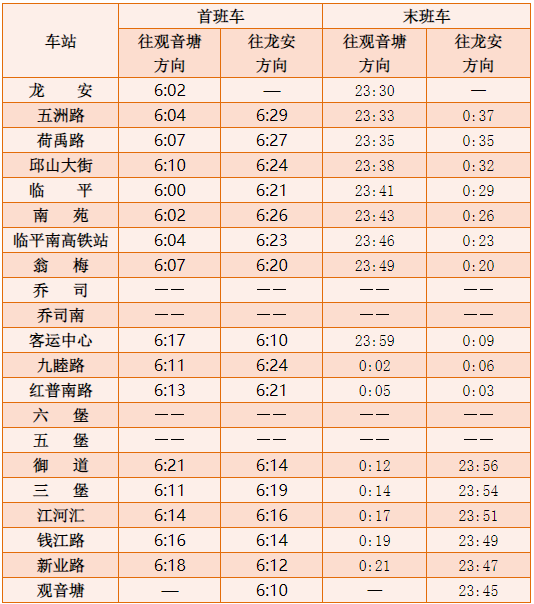 杭州地铁时间（杭州地铁调整假期营运介绍）