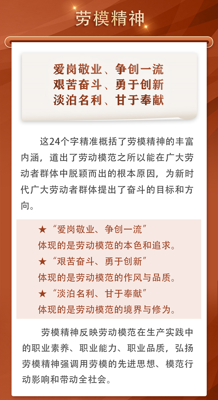 一图读懂劳模精神,劳动精神,工匠精神的深刻内涵和光辉历程