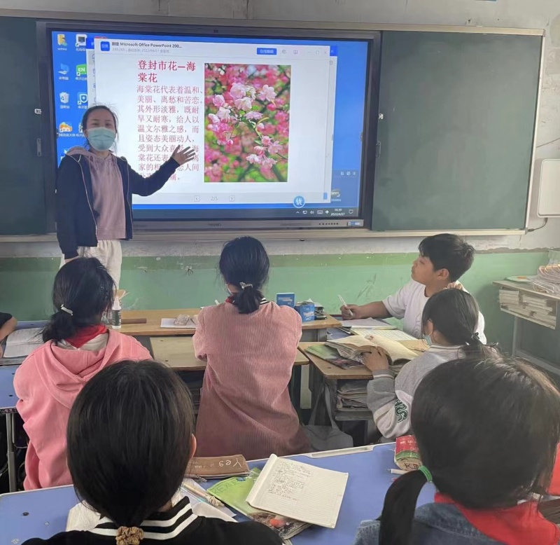 卢店镇刘家沟小学“登封市树市花”宣传活动(图2)