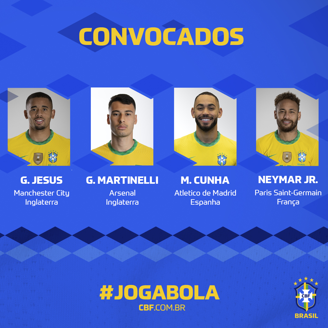 内马尔是巴西队的领衔人物(巴西队新一期名单：内马尔、阿尔维斯领衔，维尼修斯、热苏斯在列)