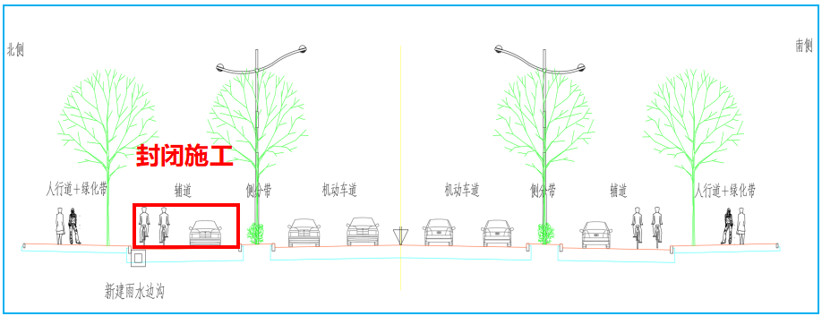 关于通达路道路及排水改造工程施工的通告