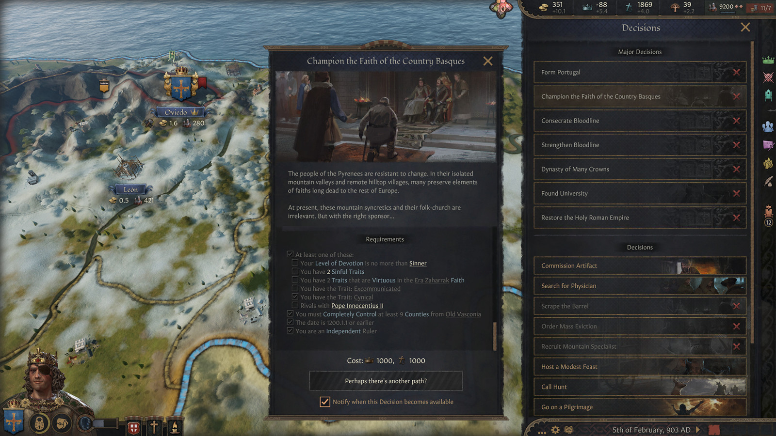 《十字军之王3》DLC“伊比利亚的命运”发售 Steam评价“特别好评”