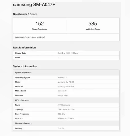 三星新机渲染图曝光 Exynos 850芯片加持 下巴感人