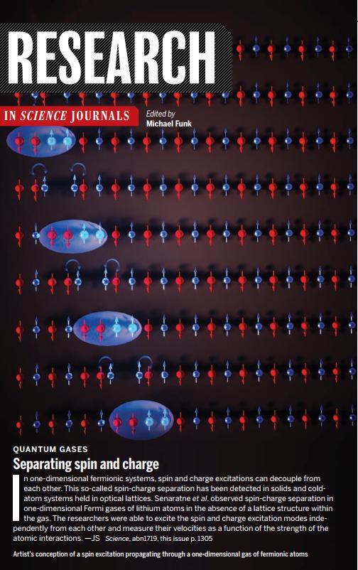 科研人员首次观测到自旋—电荷分离的奇特现象