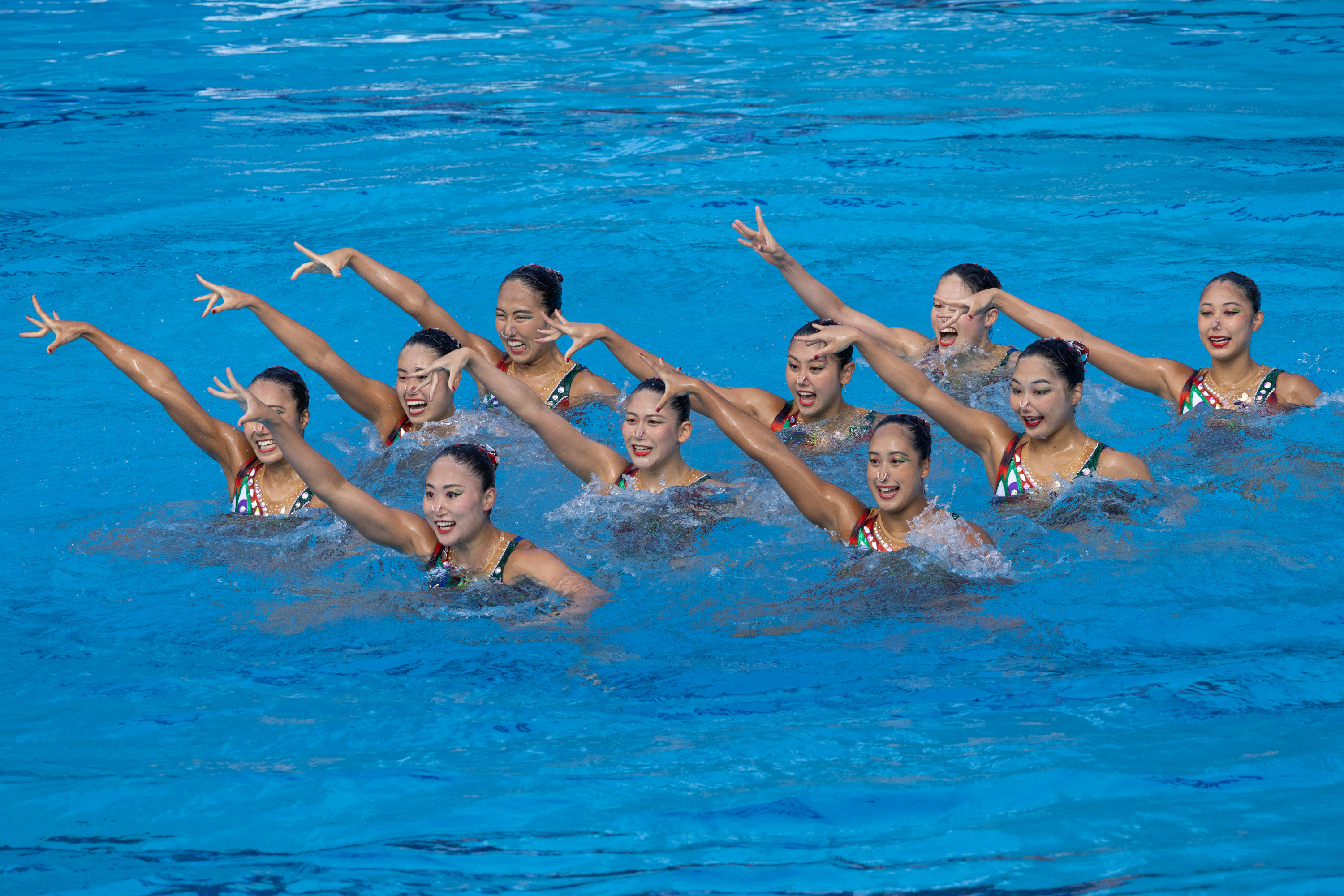 (体育)游泳——世锦赛:花样游泳女子团体自由组合决赛赛况