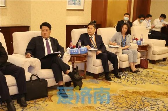 于海田会见万马联合控股集团总裁何若虚一行