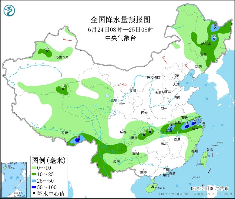 西北地区东部等地将有一次强降水 华北等地仍有高温天气