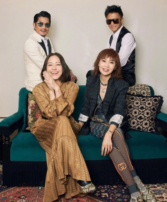 张曼玉郭富城谢霆锋同框出席活动 官方写真图释出