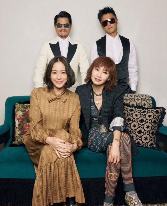 张曼玉郭富城谢霆锋同框出席活动 官方写真图释出