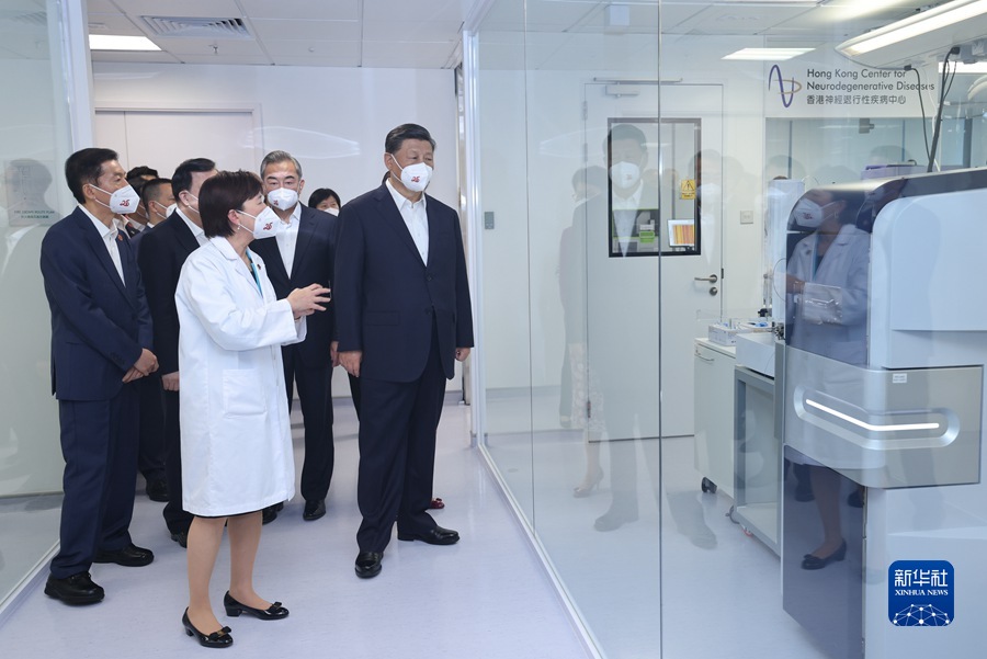 习近平考察香港科学园