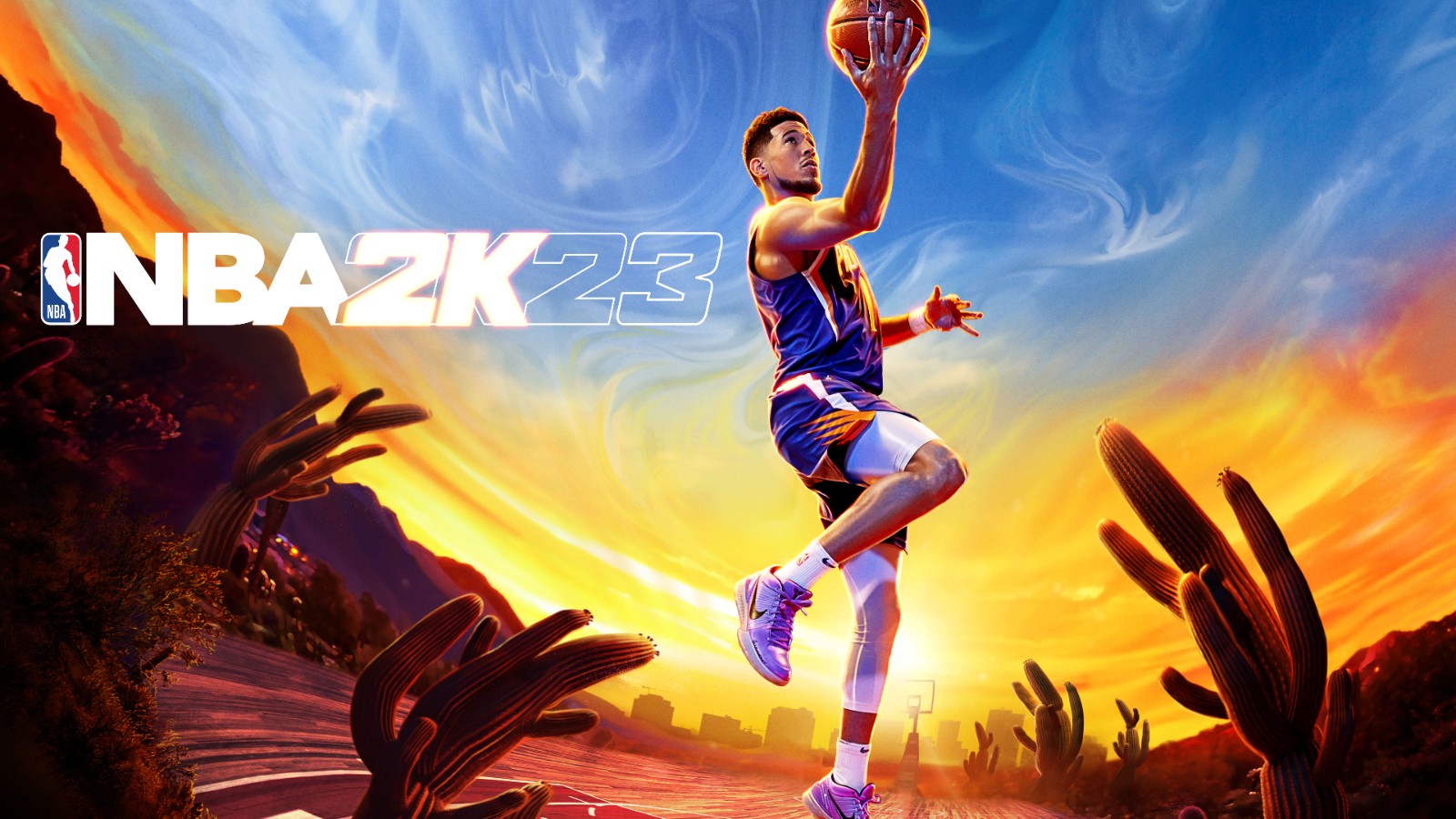 nba哪些球员在用头条(召之即战：NBA全明星球员德文·布克成为《NBA 2K23》封面人物)