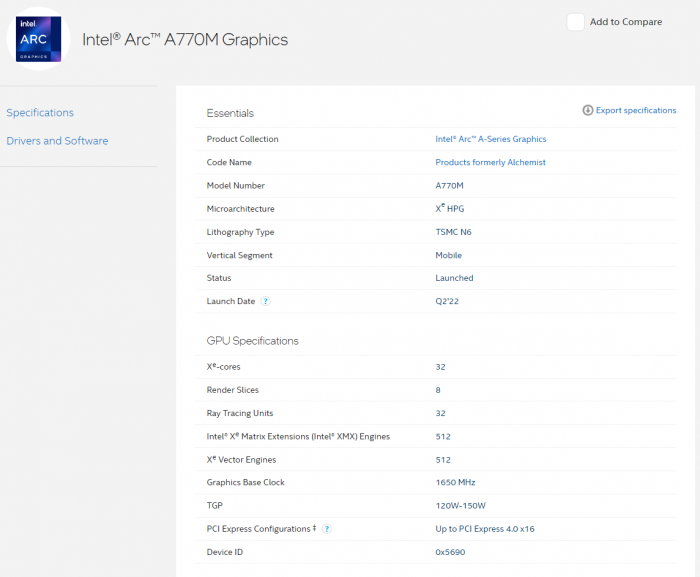 英特尔Arc A770M显卡WDDM 3.1驱动测试成绩曝光