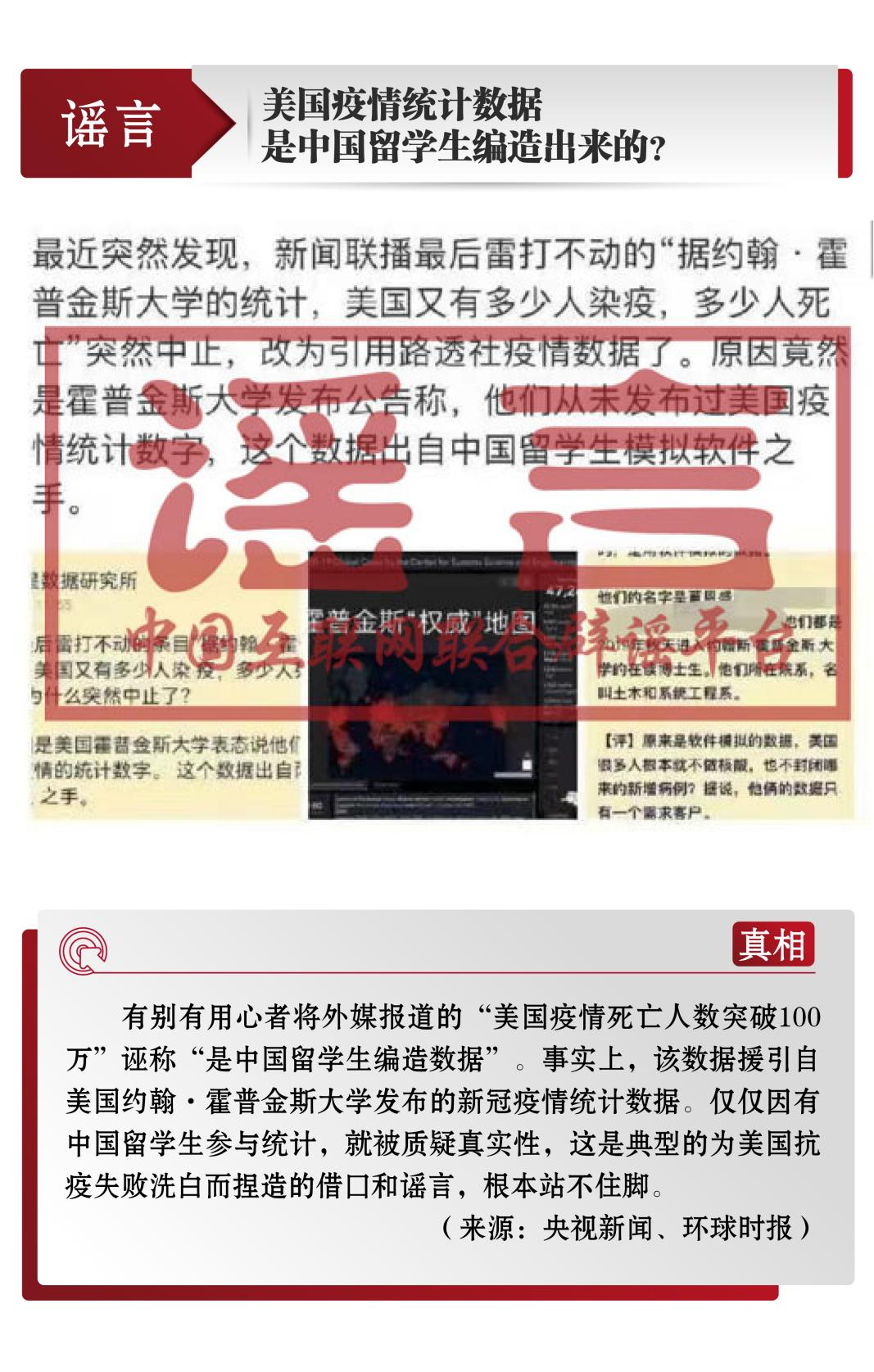 打击网络谣言 共建清朗家园 中国互联网联合辟谣平台6月辟谣榜