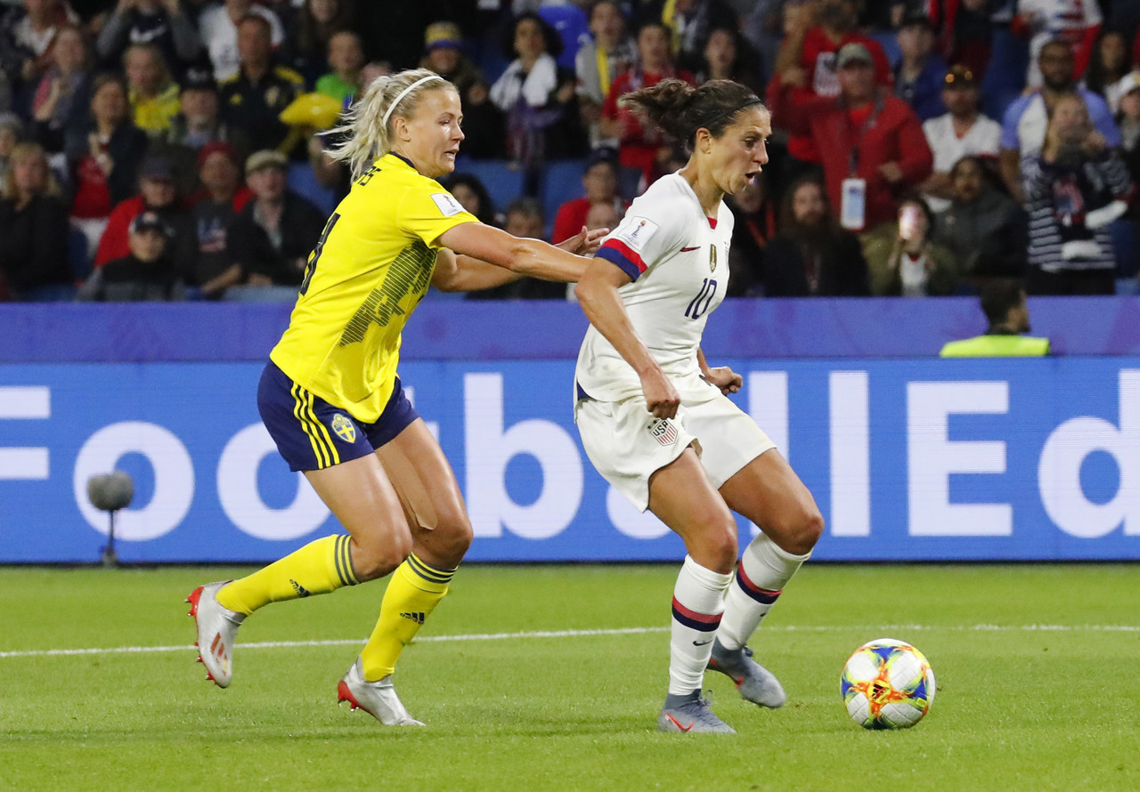 女足世界杯2019美国队瑞典(女足世界杯-F组-美国2-0瑞典)