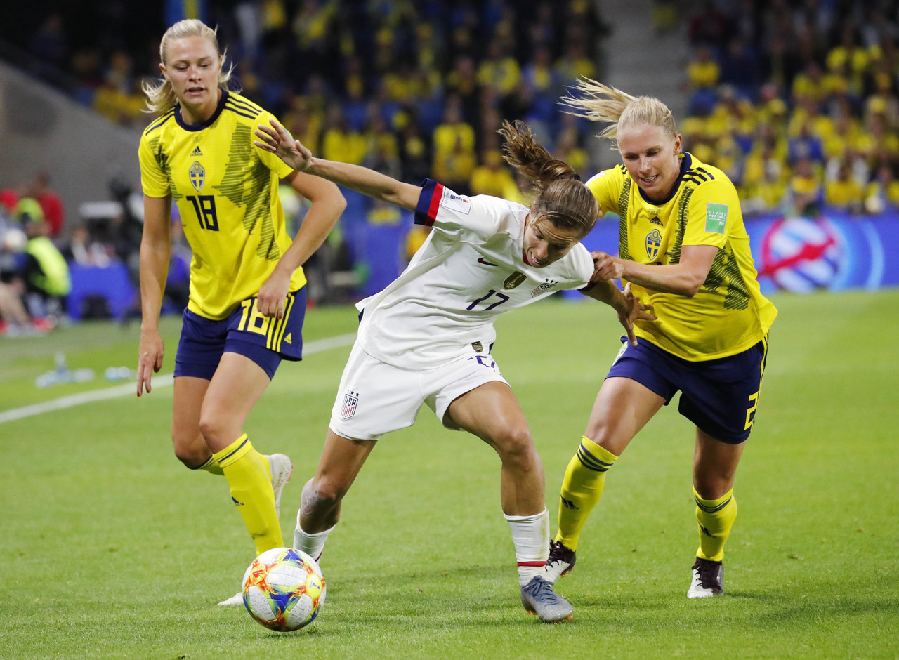 女足世界杯2019美国队瑞典(女足世界杯-F组-美国2-0瑞典)