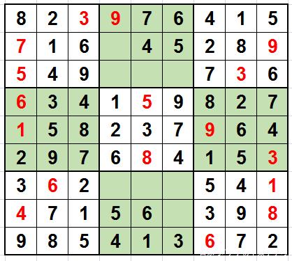 数独九宫格的解题方法和技巧（九宫数独初级技巧解题实例）