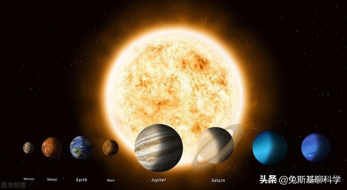 太阳系八大行星示意图（带你直观认识八大行星的体积大小）