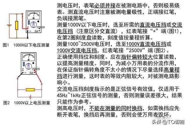 如何使用万用表，万用表的6种使用方法（请收下这份使用口诀）