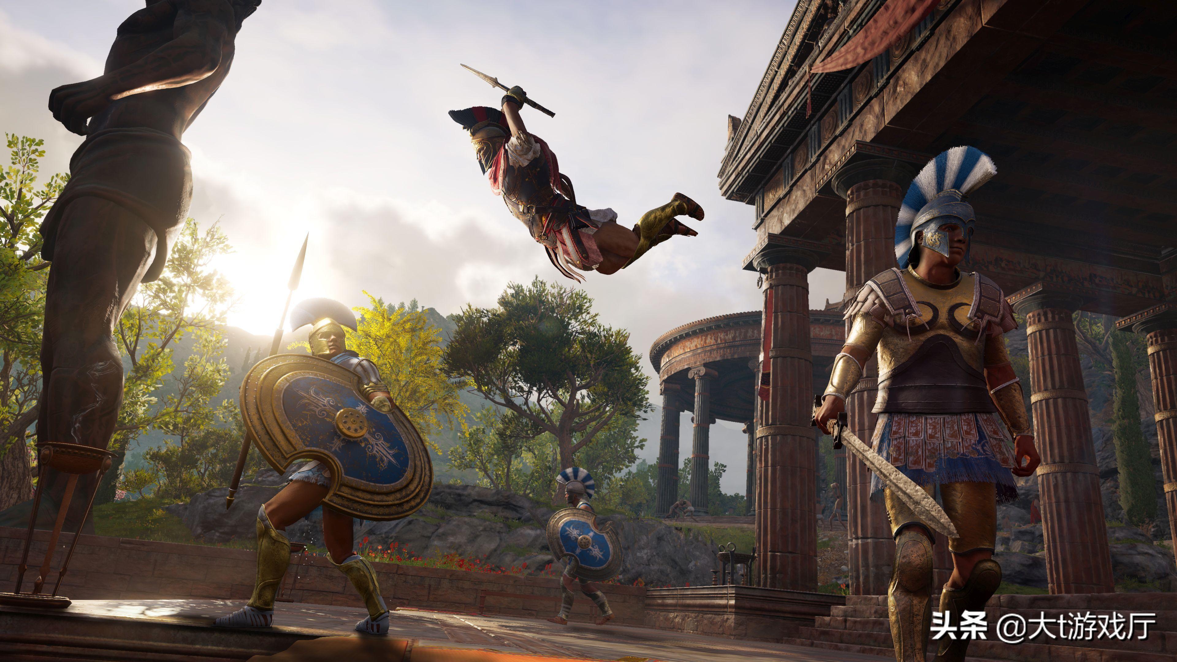 《刺客信条:奥德赛》场景除了城市外,还有热带雨林,丛林等,还有震撼的