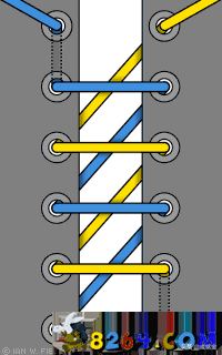 系鞋带的漂亮方法（图解鞋带的24种花样系法）