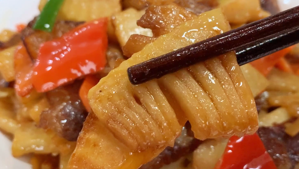 圖片[6]-【春筍炒臘肉】做法步驟圖 沒有一點苦味 出鍋脆嫩入味-起舞食譜網