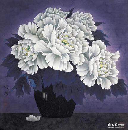 王天胜国画精品欣赏，现代工笔画院院长王天胜作品