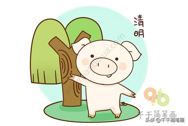 清明节简笔画简单又漂亮(十二个传统节日简笔画)