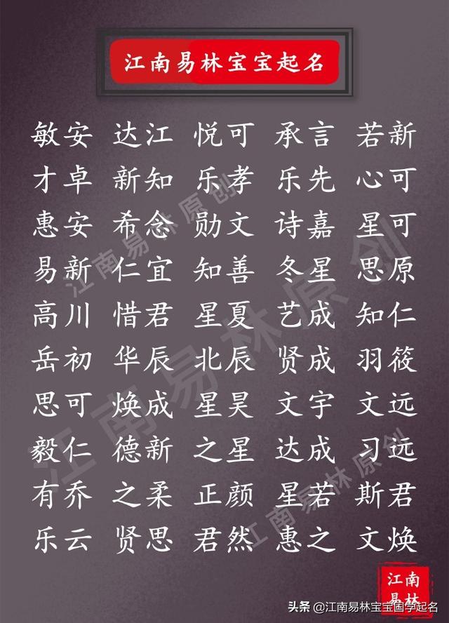 有内涵名字(独特有内涵名字大全)