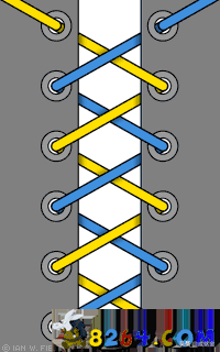 系鞋带的漂亮方法（图解鞋带的24种花样系法）