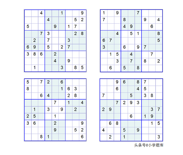 数独的入门解题方法，九宫数独练习和方法