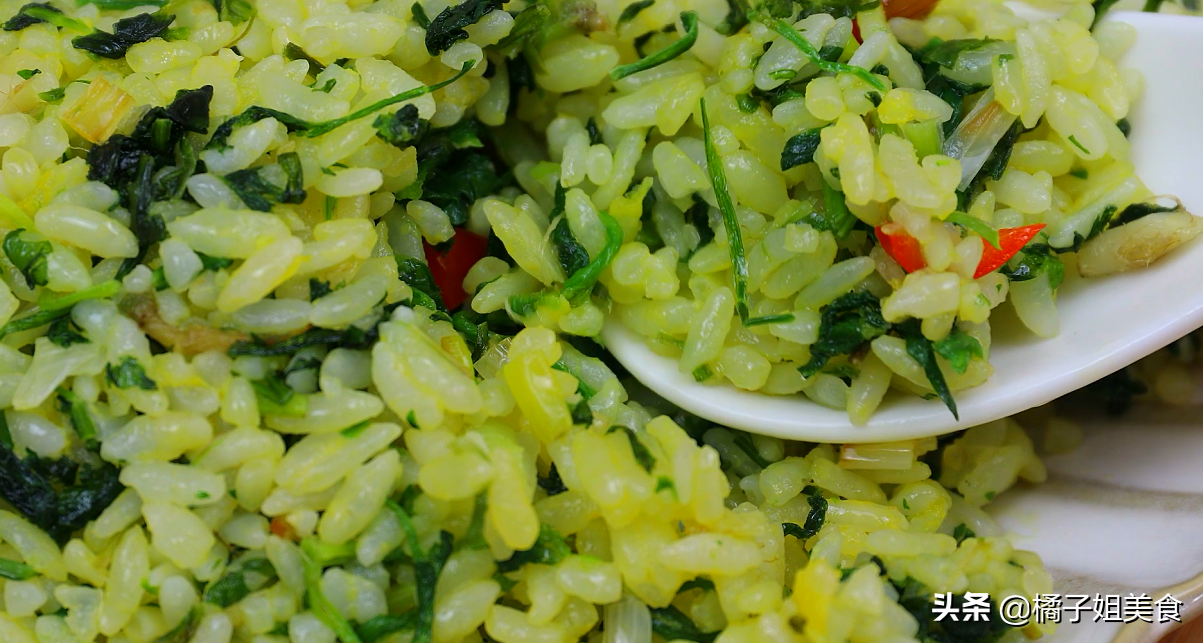 圖片[8]-【蛋黃薺菜炒飯】做法步驟圖 剩米飯的新吃法 簡單易做 全家人-起舞食譜網