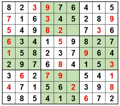 数独九宫格的解题方法和技巧（九宫数独初级技巧解题实例）