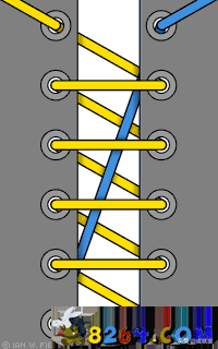 系鞋带的漂亮方法（图解鞋带的24种花样系法）