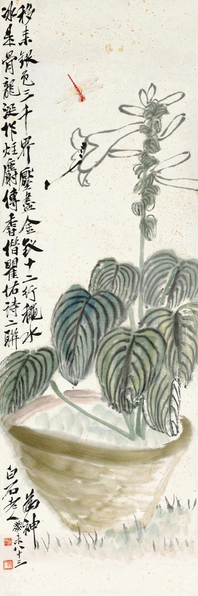 齐白石十大名画，齐白石的画100幅