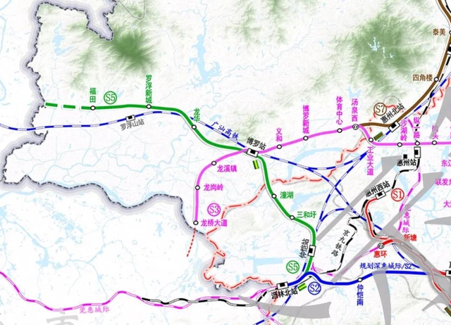 惠州S5线：高铁去广州、罗浮山的新便利选项