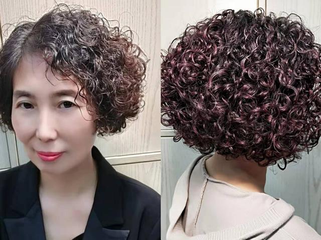 时尚爆炸头(一米长头发烫爆炸头)