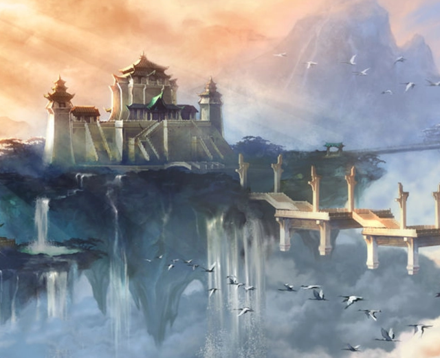 深入了盘古之心,在特殊的灵气地气下聚集土石,形成了一座浮空之山,这