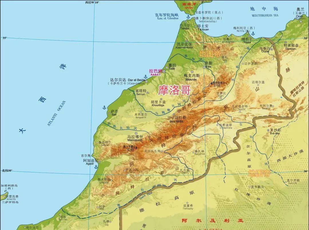 摩洛哥是哪个洲的国家？摩洛哥王国地理位置介绍