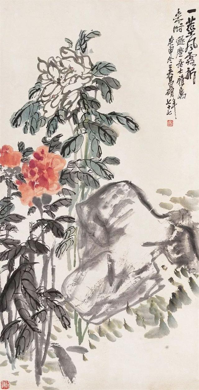 吴昌硕作品欣赏，吴昌硕晚年的花鸟册页欣赏（腕底风雷——吴昌硕书画200幅超高清合集）